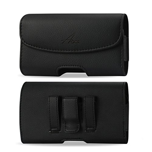 AGOZ Premium Leather Pouch Case Holster with Belt Clip