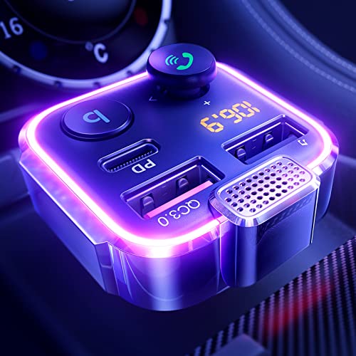 AINOPE 2023 FM Transmitter Car Adapter