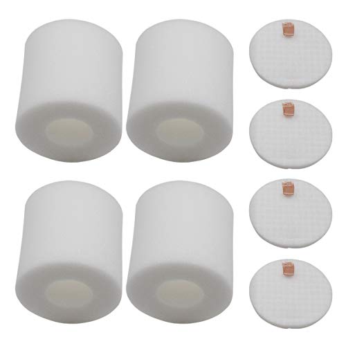 AirClean 4 Pack 3.7" High Replacement Base Pre-Motor Foam Filters Compatible with Shark IQ Robot Vacuum R101AE RV1001AE UR1005AE Self-Empty Base