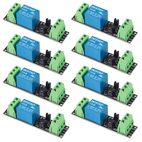 AITRIP 8 Pack 3V 1 Channel Relay Power Switch Module