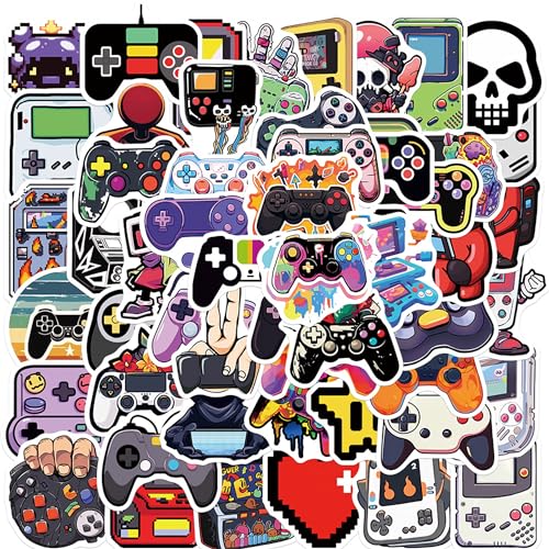 Aiwuding Game Stickers Pack, 50PCs, Aesthetic Gaming Stickers