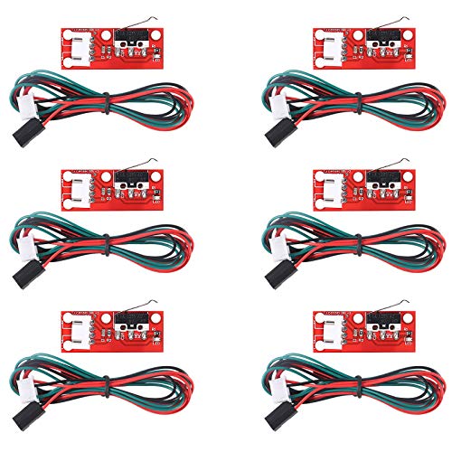ALMOCN 6PCS Mechanical Endstop Limit Switch Touch Switch Module with Cable 3D Printer RAMPS 1.4