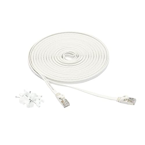 Amazon Basics Cat 7 Ethernet Cable - 25FT, White