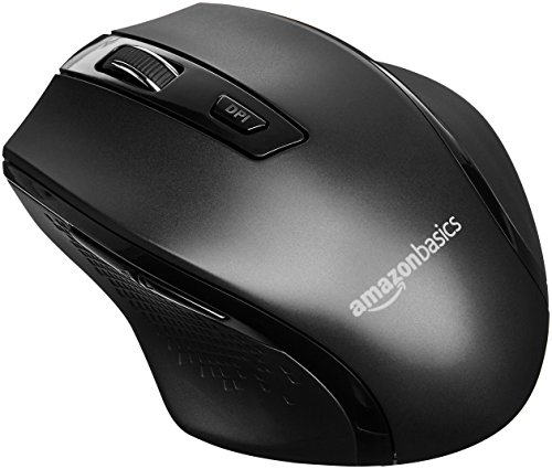 Amazon Basics Ergonomic Wireless PC Mouse