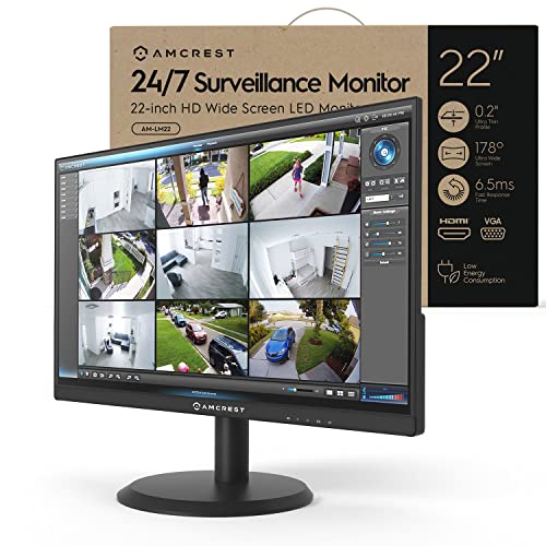 Amcrest 24/7 Surveillance Video Monitor Screen