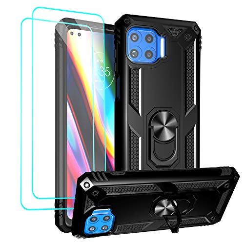 Androgate Moto One 5G Case with Tempered Glass Screen Protectors