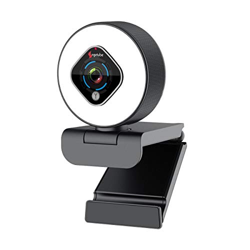 Angetube Streaming Webcam 1080P with Ring Light
