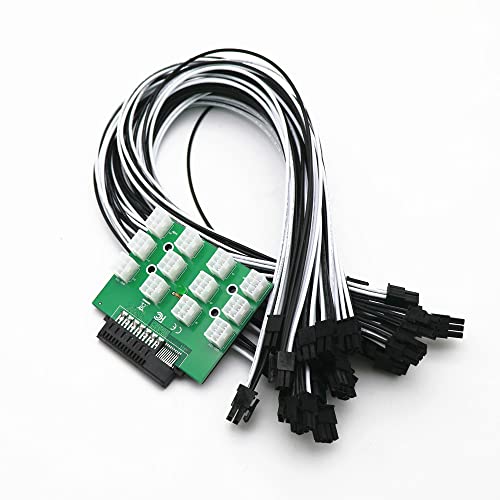 Angitu 12 Ports PSU Breakout Board and Cables