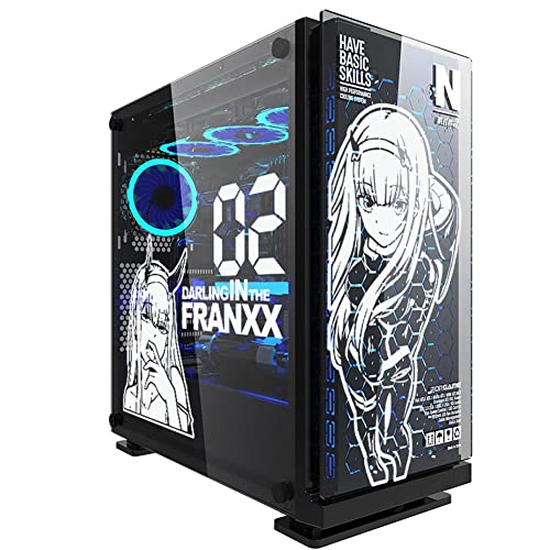 Anime PC Case Stickers - White and White