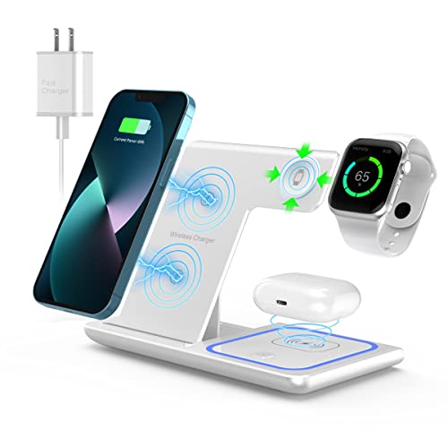 ANYLINCON 3 in 1 Wireless Charger Station for Apple iPhone/iWatch/Airpods