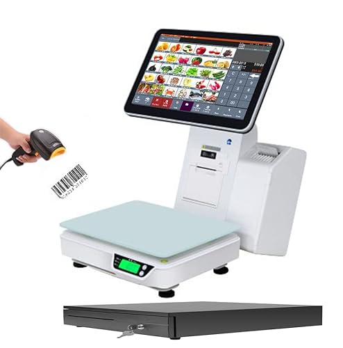 ANYSCALE Retail POS System with Built-in Weighing Scale and Label Editor