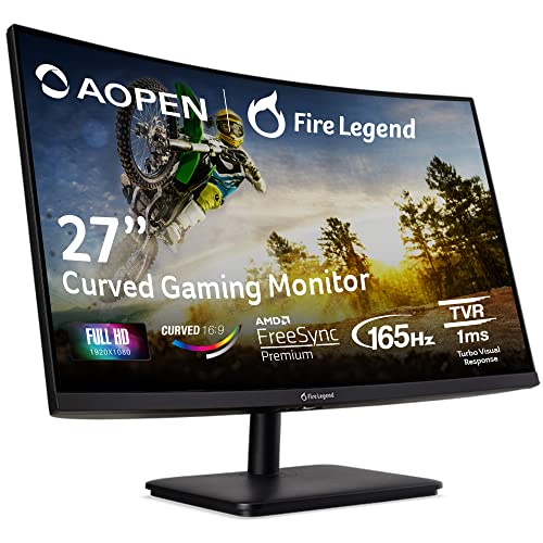 AOPEN 27HC5R Vbiipx 27" Full HD Curved Gaming Monitor