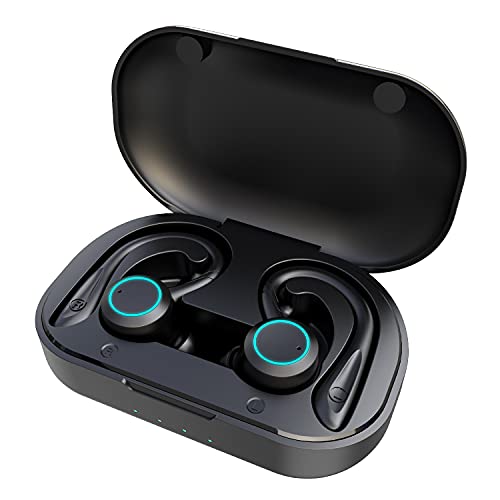 APEKX True Wireless Earphones with Charging Case - Black