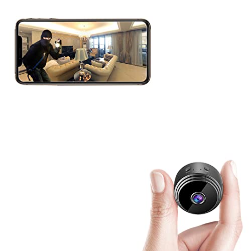 AREBI Hidden Cameras for Home Security, 1080p HD Mini Spy Camera Wi-Fi Wireless, Small Nanny Camera Indoor with Remote View, Motion Detection, Night Vision, Tiny Spy Cam A10 Plus [Original]