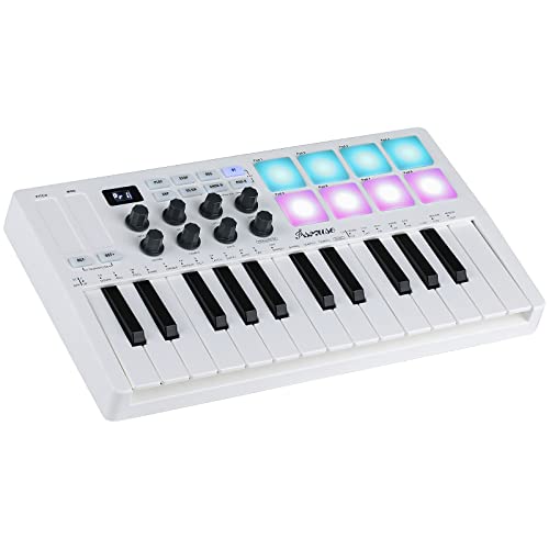 Asmuse Wireless MIDI Keyboard with Bluetooth and Complete Control