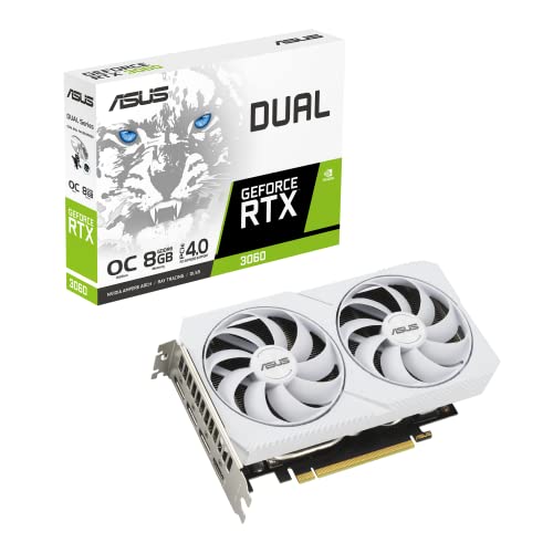 ASUS Dual GeForce RTX™ 3060 White OC Edition 8GB GDDR6