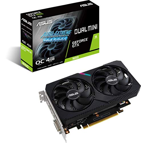 ASUS Dual NVIDIA GeForce GTX 1650 Mini OC Gaming CSM Graphics Card