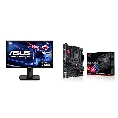 ASUS G-Sync Gaming Monitor and ROG Strix B550-F Gaming Motherboard