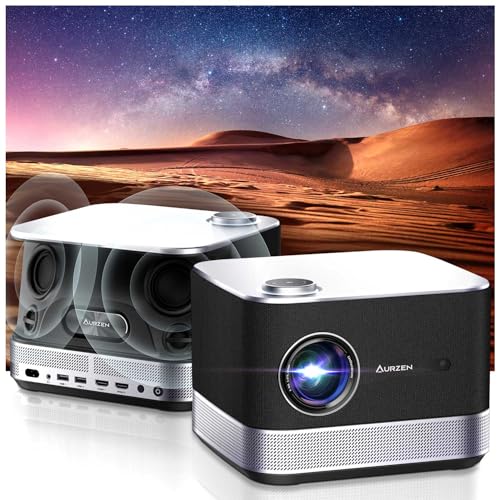 AURZEN Smart 4K Projector with WiFi and Bluetooth