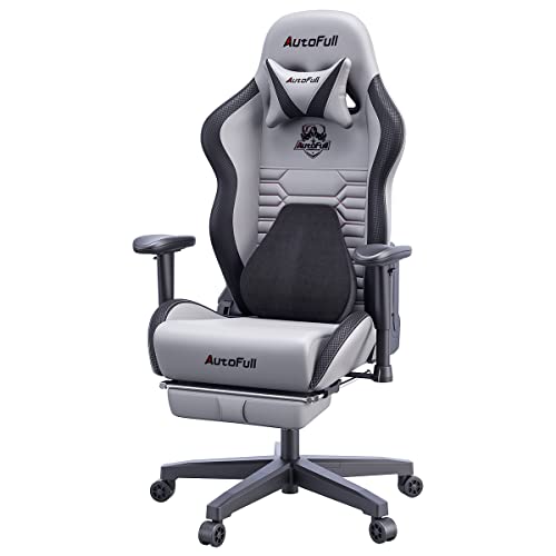 AutoFull C3 Gaming Chair with Ergonomic Lumbar Support and Footrest