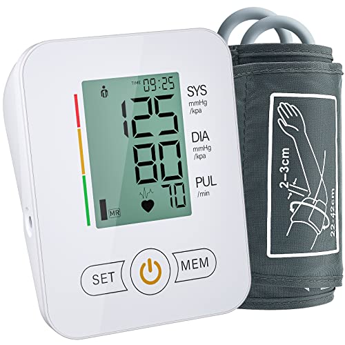 Automatic Blood Pressure Monitor with Adjustable Cuff - Home Use