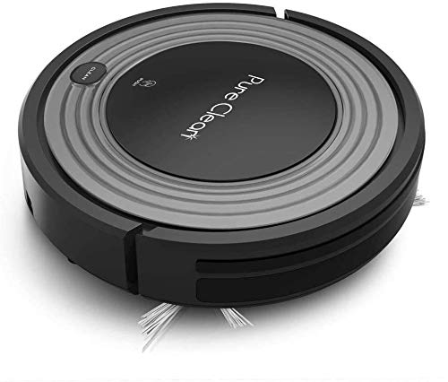 Automatic Programmable Robot Vacuum Cleaner - Robotic Auto Home Cleaning for Clean Carpet Hardwood Floor w/ Self Activation and Charge Dock - HEPA Pet Hair & Allergies Friendly - PureClean PUCRC96B