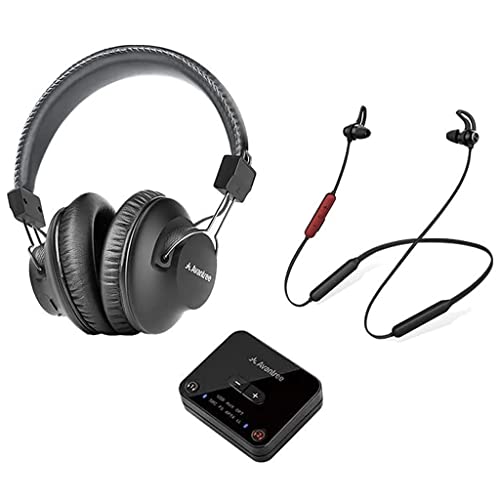 Avantree D4169 Wireless TV Headphones & Earbuds Set