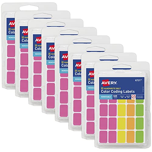 Avery Color-Coding Removable Labels - Vibrant and Versatile Organizers