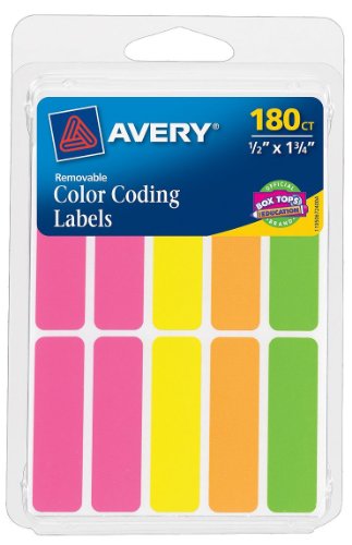 Avery Neon Coding Labels
