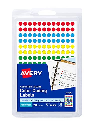 Avery Removable Color Coding Labels: Versatile and Efficient