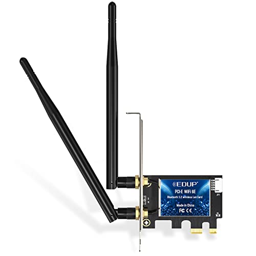 AX5400Mbps WiFi Card Wi-Fi 6E Tri-Band AX210 PCIE Wireless WiFi Adapter