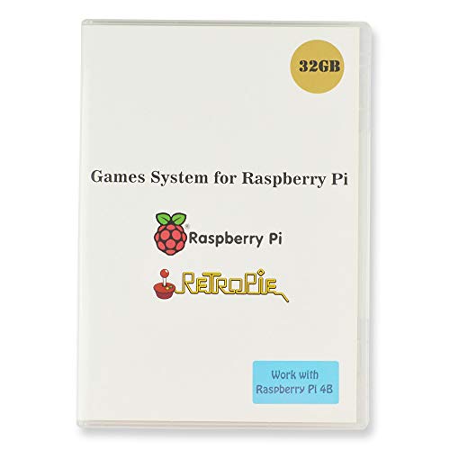BeiErMei Raspberry Pi 4B Game System Retropie RetroArch EmulationStation Preloaded 32GB Games Plus Data with Class 10 MicroSD TF Card, Only Work with Raspberry Pi 4B, KODI+LXDE, Video Previews