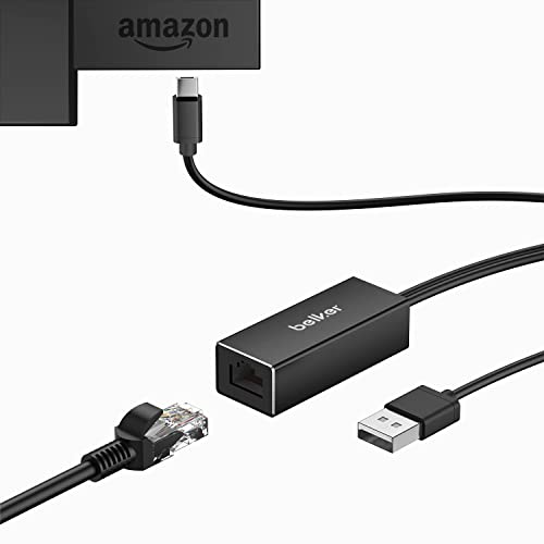 Upgrade with Indicator Ethernet Adapter for Fire TV Stick, ZEXMTE Fire  Stick Ethernet Adapter, Micro USB to RJ45 Ethernet Adapter, Compatible with Fire  Stick 4K, Chromecast Ultra Audio Etc 