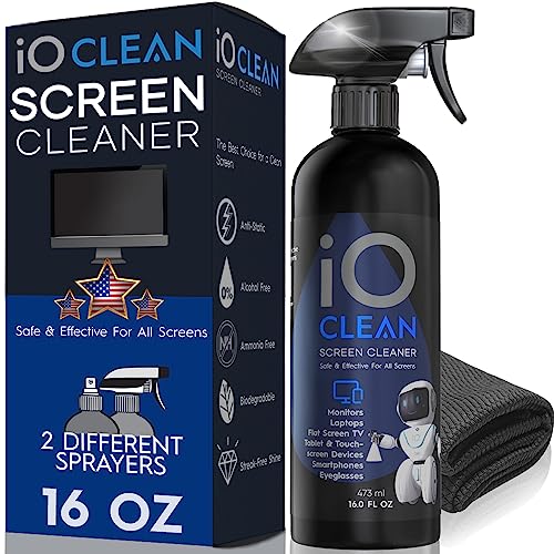 Screen Cleaner Kit - Best for LED & LCD TV, Computer Monitor, Laptop, and  iPad Screens – Contains Over 1,572 Sprays in Each Large 16 Ounce Bottle –