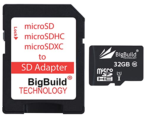 BigBuild 32GB Fast microSDHC Memory Card for Amazon Fire Tablet
