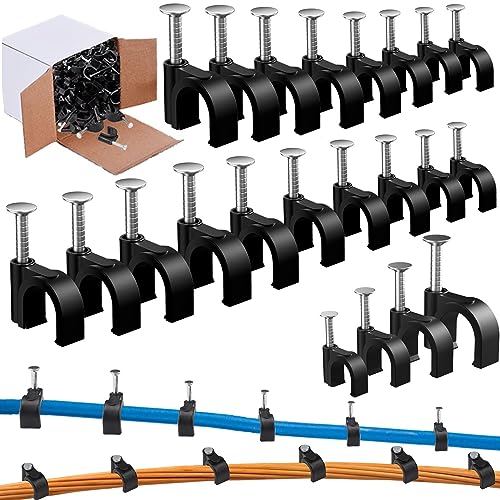 Black Cable Clips 400pcs: Durable Cable Management Solution