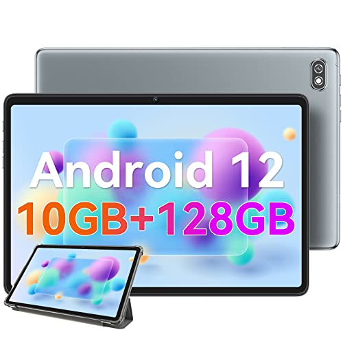 Blackview Android 12 Tablet, 10GB RAM 128GB ROM 1TB Expand 10 inch Tablet Tab 7 Pro, FHD 1920*1200 Display 13MP Camera Dual Band 5G WiFi Tablet Computer, 6580mAh GPS Cheap Tablets, Space Gray