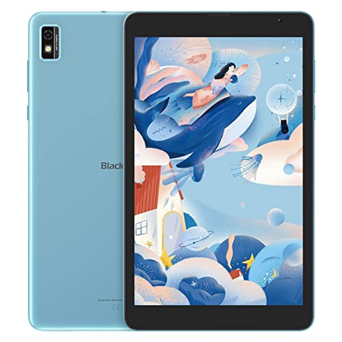 Blackview Tablet 8 inch Android Tablets 4G LTE 3GB RAM 32GB ROM 5580mAh Battery 1280x800 HD IPS Screen 2.4G/5G WiFi Bluetooth 5.0 Parental Control GMS Google Tablet Blue