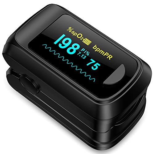 Blood Oxygen Monitor with OLED Screen and Lanyard