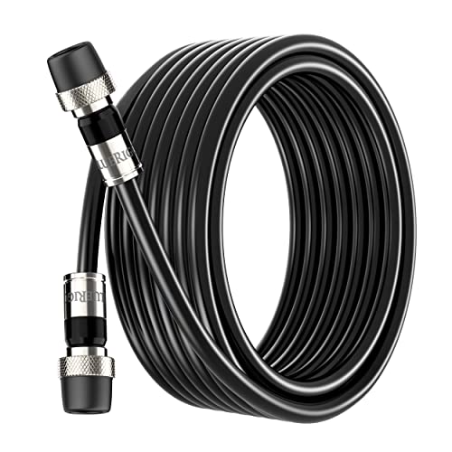 Chaowei TV Antenna Extension Coaxial Cable(15ft) with Coaxial Coupler,F  Type Connector-Ideal for Digital TV Aerial, Satellite Cable Extension-15  Feet