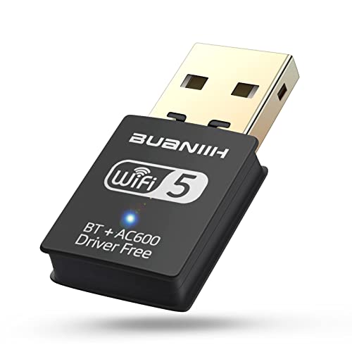 Bluetooth Wireless USB Dongle 2-in-1: High Speed WiFi & Advanced Bluetooth Connectivity