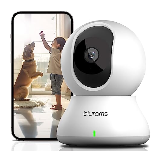blurams Security Camera - 2K Indoor 360-degree Pet Camera for Home Security