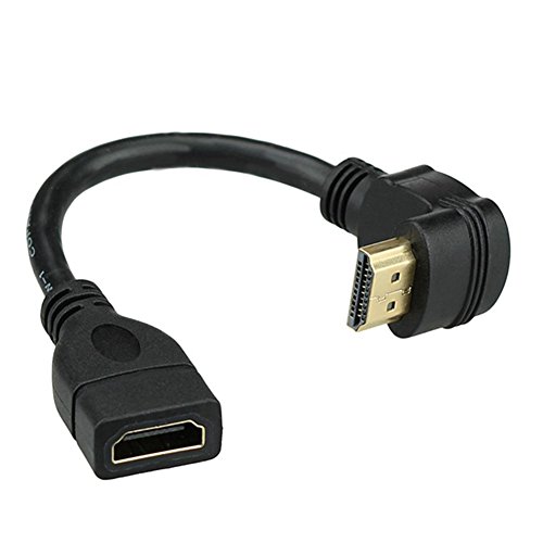 Bluwee HDMI Extension Cable High Speed 90-Degree Angle HDMI Male to Female Extension Wire Cord HDMI Extender