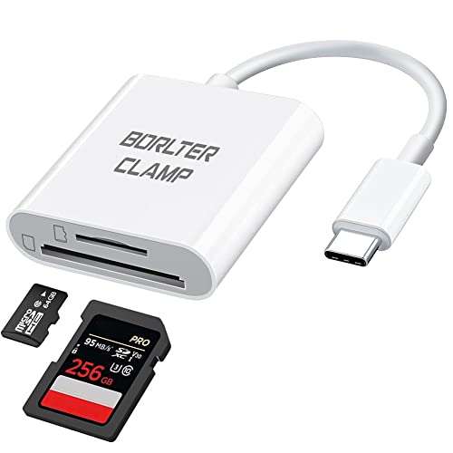 BorlterClamp USB-C to SD/Micro SD Memory Card Reader