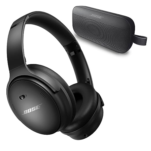 Bose QuietComfort 45 Wireless Noise Canceling Headphones and SoundLink Flex Bluetooth Portable Speaker