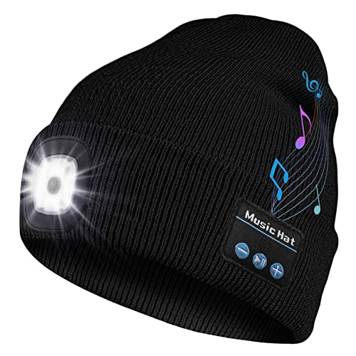 Bosttor Bluetooth Beanie Hat with Light