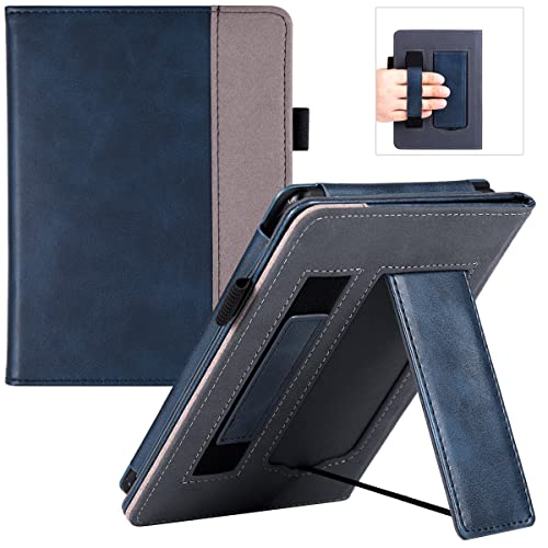 BOZHUORUI Kindle Paperwhite Stand Case - Dark Blue