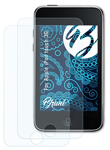 Bruni Screen Protector Compatible with Apple iPod Touch 3G Protector Film, Crystal Clear Protective Film (2X)