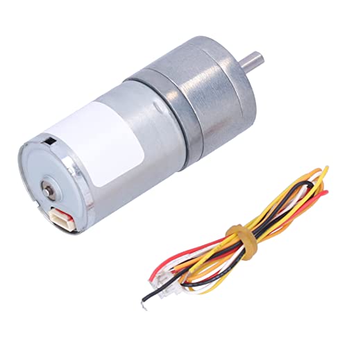Brushless DC Motor, Wear Resistant Adjustable Speed Motors JGA25‑2430 CW CCW with 4mm D Shaft for Smart Home Appliances for Model Cars(130RPM)