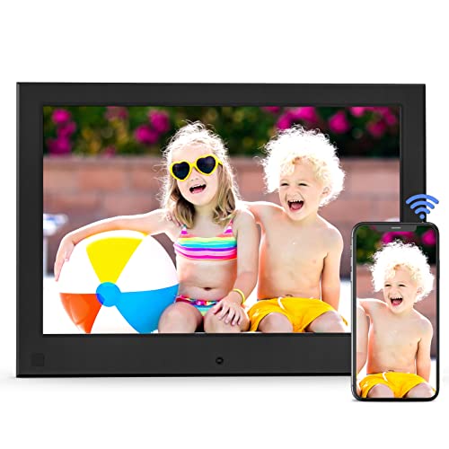 BSIMB WiFi Digital Picture Frame, 8 Inch Digital Photo Frame with 1280 x 800 IPS Screen, Remote Control, 16GB Storage, Easy to Share Photos or Videos via Free App and Email, Gift for Grandparents